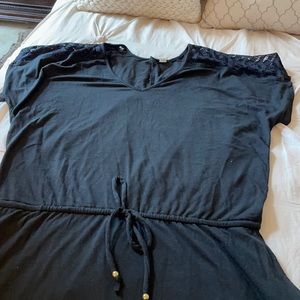 Women’s black swim coverup. Size large.